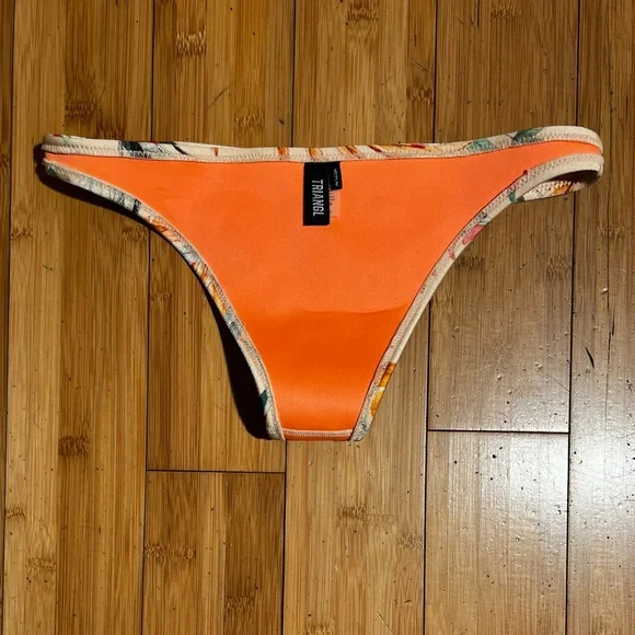 Triangl Swim Floral Neoprene Bikini Bottoms Size M - Picture 7 of 11